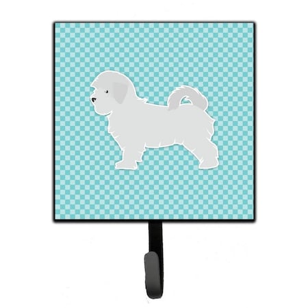 Carolines Treasures Maltese Checkerboard Blue Leash or Key Holder BB3736SH4